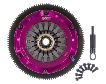 Picture of Exedy 2004-2014 Subaru Impreza WRX STI H4 Hyper Twin Cerametallic Clutch Sprung Center Disc Pull