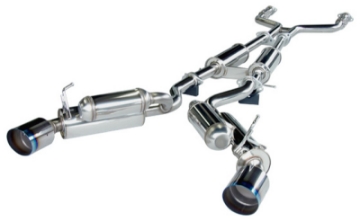 Picture of HKS 08-13 Infiniti G37 Coupe Dual Hi-Power Ti Tip Catback Exhaust SUS304 NO COATING