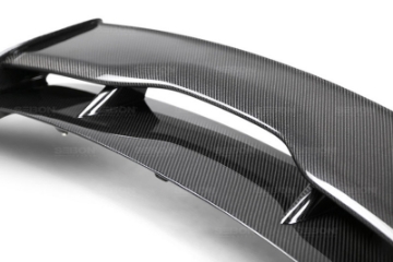 Picture of Seibon 2015-2017 Ford Focus ST-RS Hatchback Carbon Fiber Rear Spoiler 3rd Brake Light Not Included