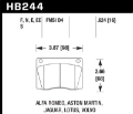 Picture of Hawk Blue Jaguar-Aston Martin-Alfa Romeo-Lotus Blue-9012 Front Race Brake Pads
