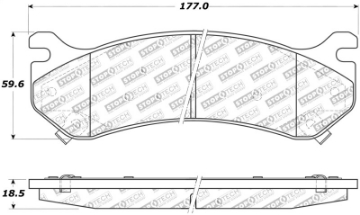 Picture of StopTech Street Rear Brake Pads 99-13 Chevrolet Silverado 2500