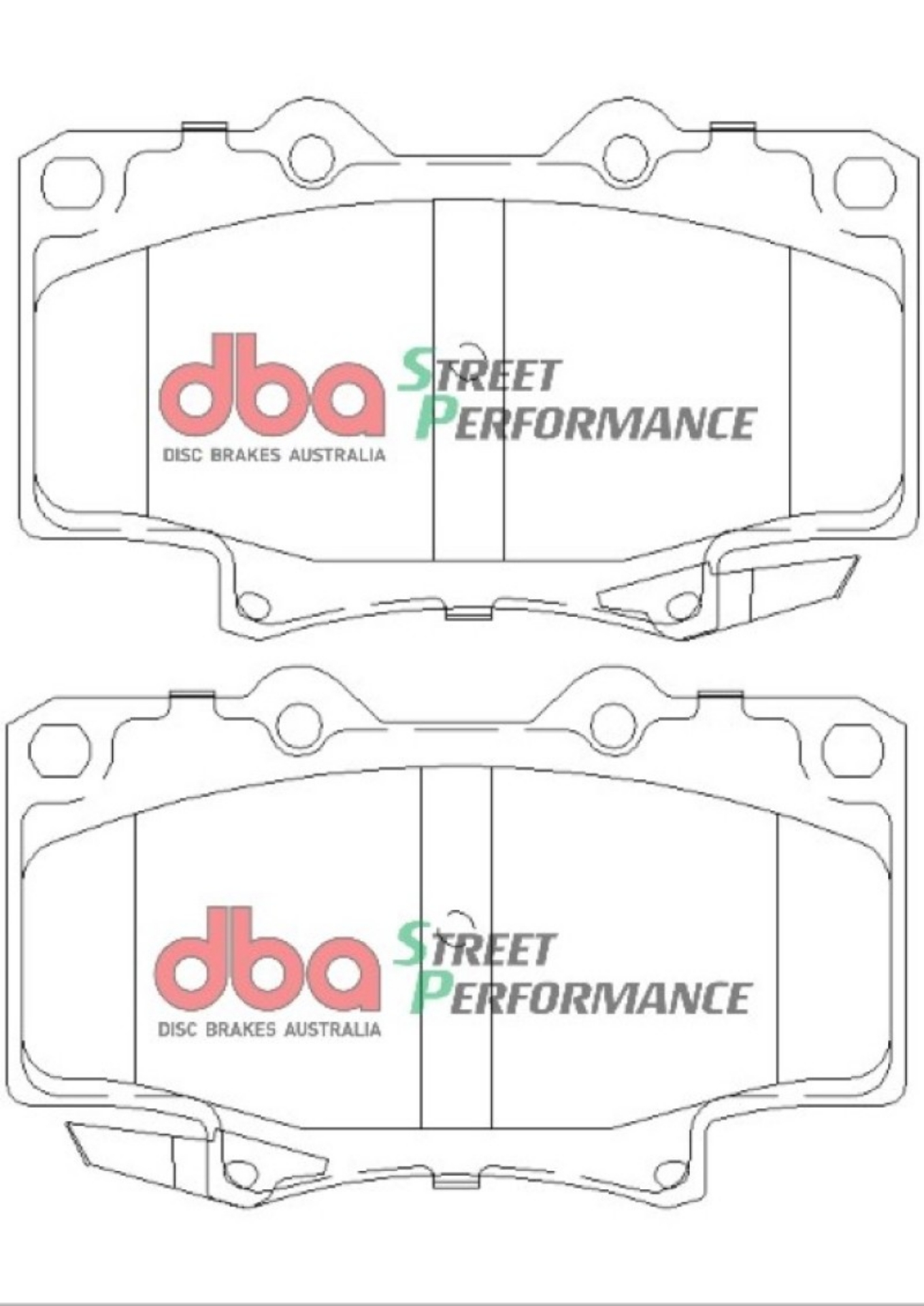 Picture of DBA 91-96 Toyota Land Cruiser SP500 Front Brake Pads