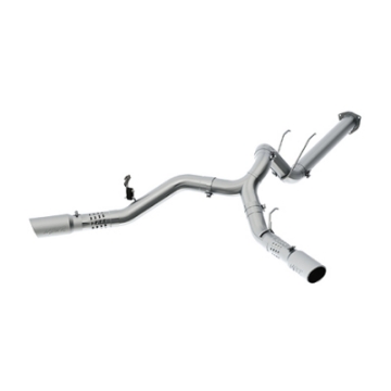 Picture of MBRP 17-19 Ford F-250-350-450 6-7L 4in Filter Back Cool Duals T409 Exhaust System