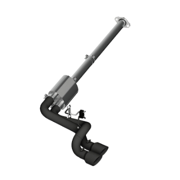 Picture of MBRP 09-14 Ford F150 Pre-Axle 4-5in OD Tips Dual Outlet 3in Black Coated Cat Back Exhaust