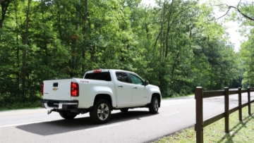 Picture of Corsa 2017-22 Chevrolet Colorado 3-7L Extended Cab Sport Cat-Back System Single Rear Exit Black Tips
