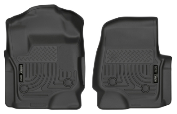 Picture of Husky Liners 17 Ford F-250 Super Duty SuperCab WeatherBeater Black Floor Liners