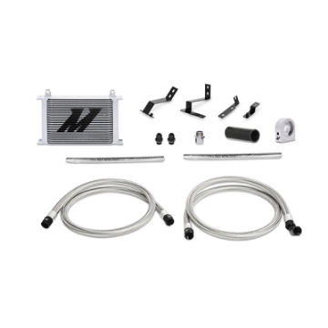 Picture of Mishimoto 16+ Chevrolet Camaro LT 2-0 Oil Cooler Kit - Silver
