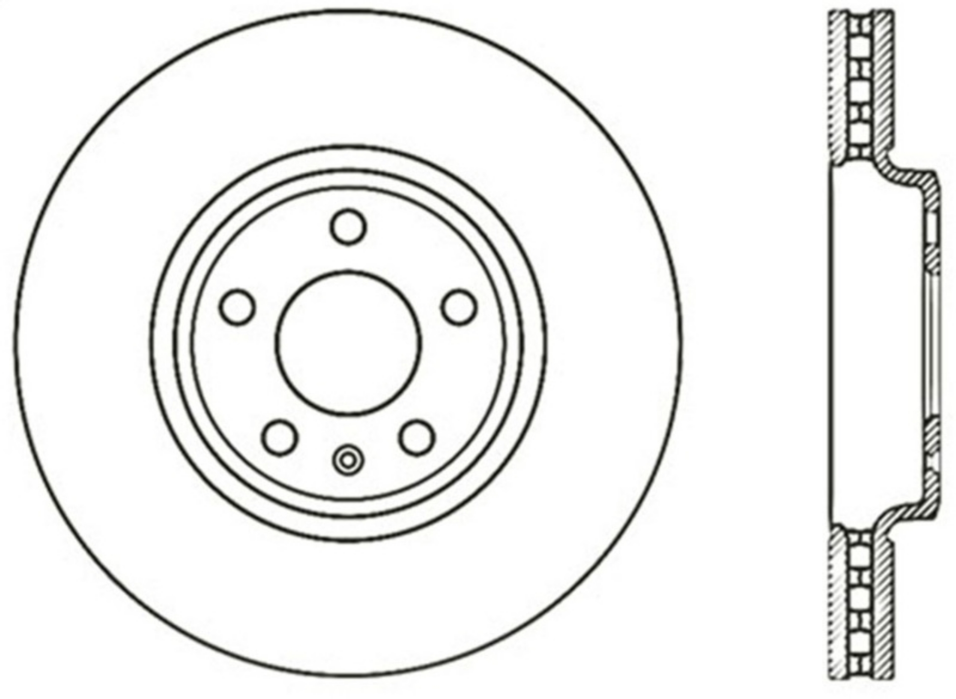 Picture of StopTech 08-11 Audi A5 Quattro w-TRW-Girling Brakes Cryo Sport Slotted & Drilled Front Right Rotor