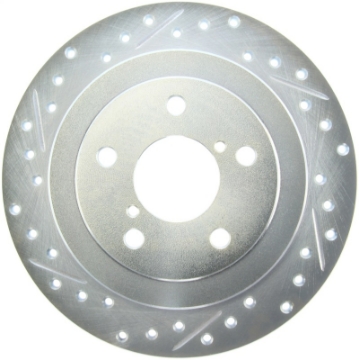 Picture of StopTech Select Sport 98-08 Subaru Forester Slotted and Drilled Right Rear Rotor