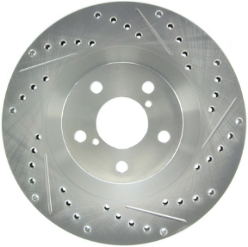 Picture of StopTech Select Sport 03-08 Subaru Forester Sport Slotted and Drilled Left Front Rotor