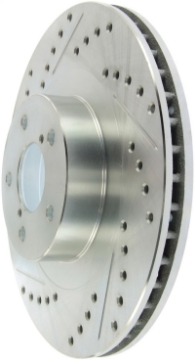 Picture of StopTech Select Sport 03-08 Subaru Forester Sport Slotted and Drilled Left Front Rotor