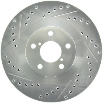 Picture of StopTech Select Sport 03-08 Subaru Forester Sport Slotted and Drilled Right Front Rotor