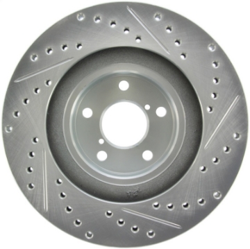 Picture of StopTech Select Sport 03-08 Subaru Forester Sport Slotted and Drilled Right Front Rotor