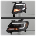Picture of xTune Chevy Colorado 15-17 Halogen Only Projector Headlights - Black Smoked PRO-JH-CCO04-LBDRL-BSM