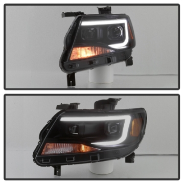 Picture of xTune Chevy Colorado 15-17 Halogen Only Projector Headlights - Black Smoked PRO-JH-CCO04-LBDRL-BSM