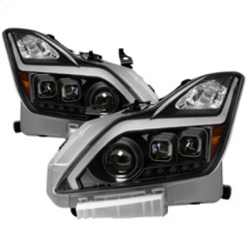 Picture of xTune Infiniti G37 Coupe non-AFS 08-15 Projector Headlights - Black PRO-JH-IG3708-2D-LB-BK