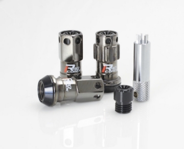 Picture of Project Kics 12X1-25 R40 Iconix Classical Lug Nuts w- Black Plastic Cap - 20 - No Locks