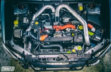 Picture of Turbo XS FMIC 2015-2017 Subaru STi - Wrinkle Black Pipes