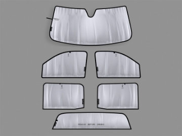 Picture of WeatherTech 2014+ Chevrolet Silverado 1500 Crew Cab TechShade Full Vehicle Kit
