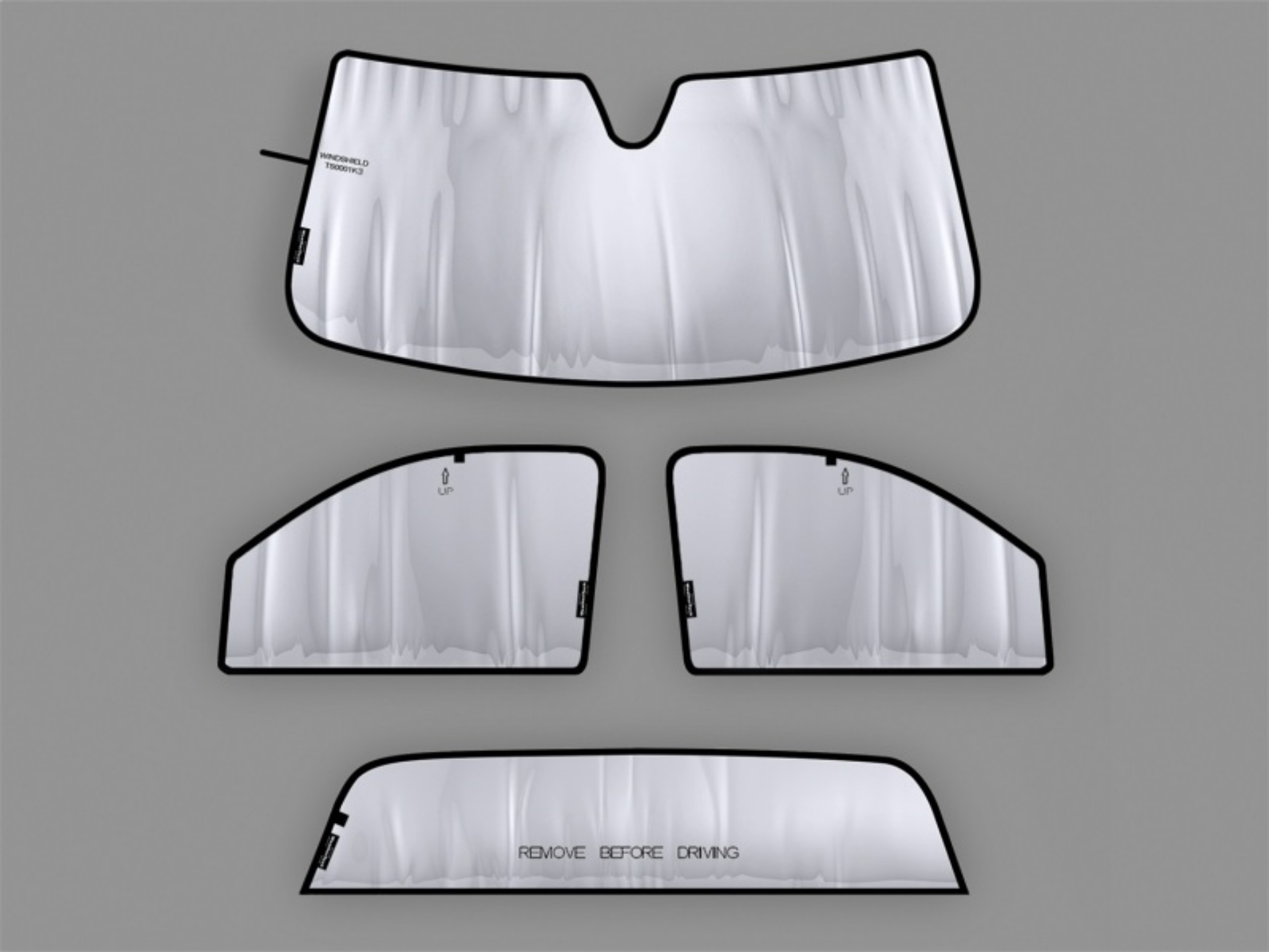 Picture of WeatherTech 2014+ Chevrolet Silverado 1500 Regular Cab TechShade Full Vehicle Kit