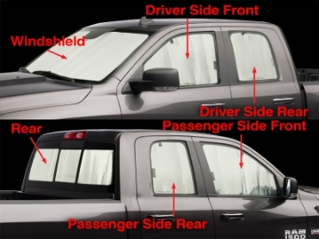 Picture of WeatherTech 2009-2015 Dodge Ram Truck 1500 Quad Cab TechShade Full Vehicle Kit
