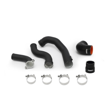 Picture of Mishimoto 2016+ Chevrolet Camaro 2-0T - 2013+ Cadillac ATS Intercooler Pipe Kit - Wrinkle Black
