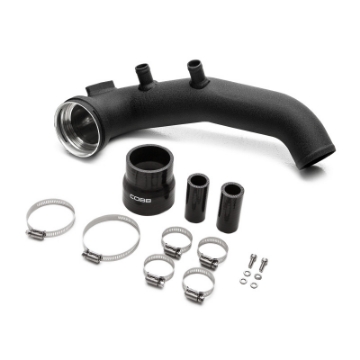 Picture of Cobb BMW N54 Intercooler Charge Pipe - Wrinkle Black