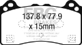Picture of EBC 2016-2017 Ford Focus RS Front Greenstuff Brake Pads