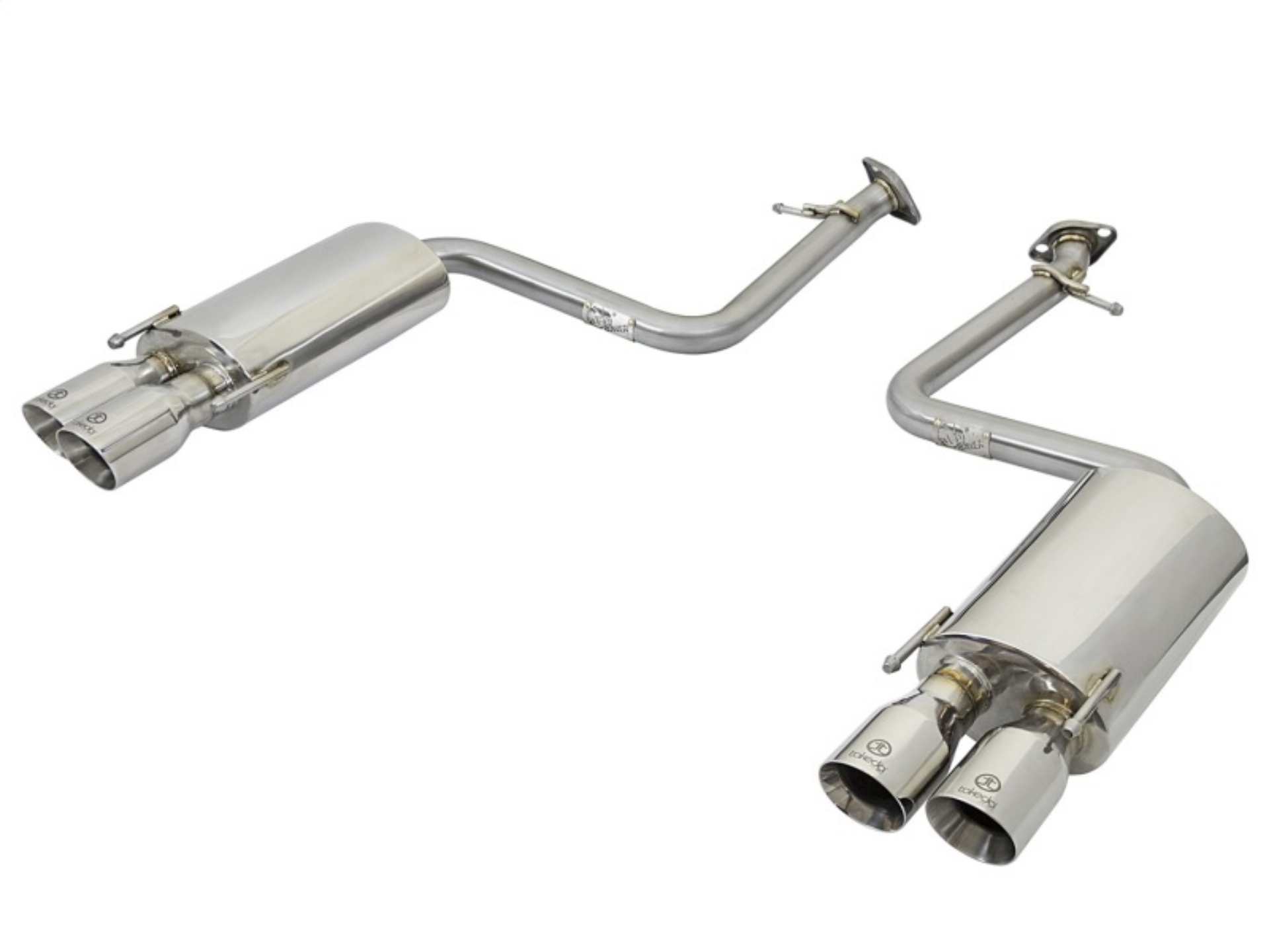 Picture of aFe Takeda 16-17 Lexus RC 200T 2-0L t 2in- SS Axle-Back Exhaust System w-Polished Tips