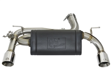 Picture of aFe MACHForce XP 16-17 BMW 340i-iX 440i-iX L6-3-0L t SS Axle-Back Exhaust w-Polished Tips