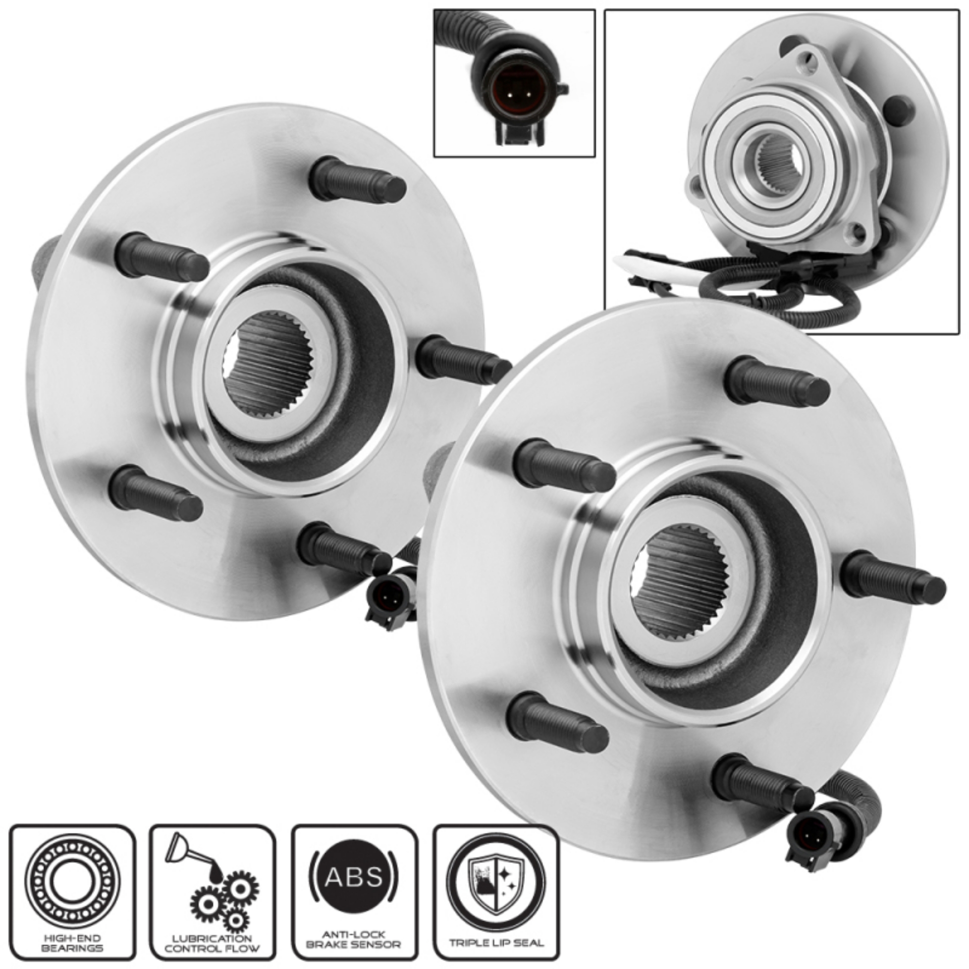 Picture of xTune Wheel Bearing and Hub 4WD ABS Ford F-150 97-00 - Front Left and Right BH-515010-10