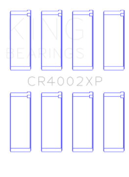 Picture of King Mazda B6-B6-T 1-6-1-8L XP Tri-Metal Performance Connecting Rod Bearing Set of 4 - Size STDX