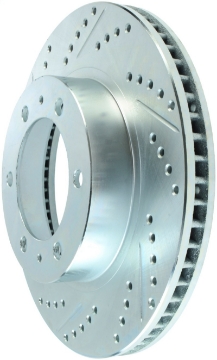 Picture of StopTech Select Sport 12-14 Toyota FJ Cruiser SportStop Slotted & Drilled Front Right Rotor