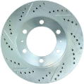 Picture of StopTech Select Sport 12-14 Toyota FJ Cruiser SportStop Slotted & Drilled Front Right Rotor