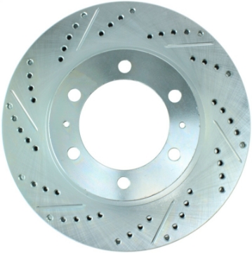 Picture of StopTech Select Sport 12-14 Toyota FJ Cruiser SportStop Slotted & Drilled Front Right Rotor