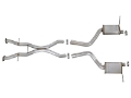 Picture of aFe MACHForce XP 12-17 Jeep Grand Cherokee WK2 SRT8 V8-6-4L 304SS Cat-Back Exhaust w-o Resonator