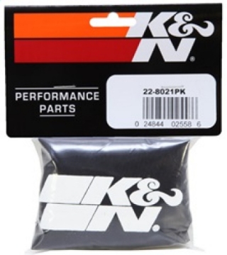 Picture of K&N Precharger Air Filter Wrap Black Universal Polyester 6in- Height 7in- Inside Diameter