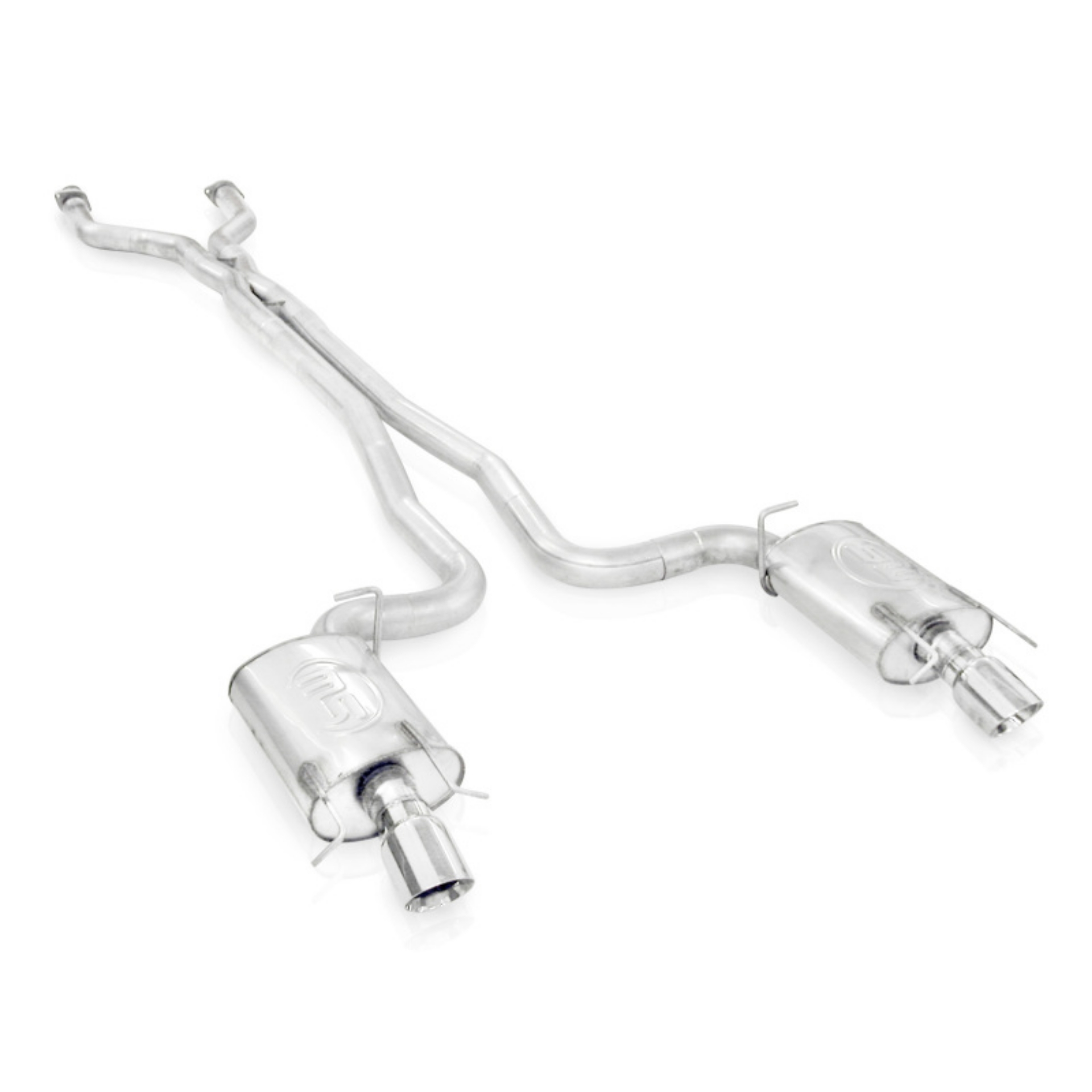 Picture of Stainless Works 2009-15 Cadillac CTS-V Sedan 3in Catback System X-Pipe S-Tube Mufflers 4in Tips