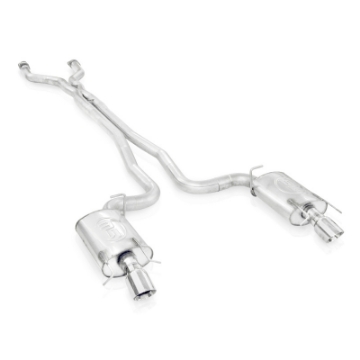 Picture of Stainless Works 2009-15 Cadillac CTS-V Sedan 3in Catback System X-Pipe S-Tube Mufflers 4in Tips