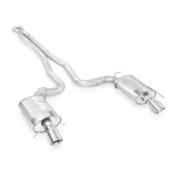 Picture of Stainless Works 2009-15 Cadillac CTS-V Sedan 3in Catback System X-Pipe Chambered Mufflers 4in Tips