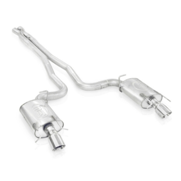 Picture of Stainless Works 2009-15 Cadillac CTS-V Sedan 3in Catback System X-Pipe Chambered Mufflers 4in Tips