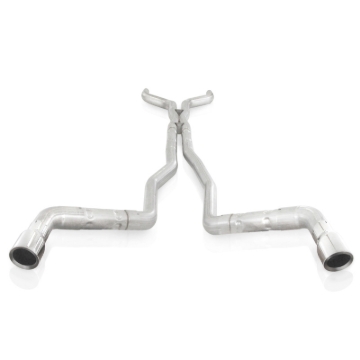 Picture of Stainless Works 10-15 Camaro 6-2L 3in Dual Chambered Catback System X-Pipe Factory Connect