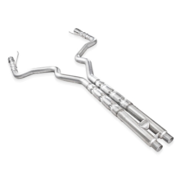 Picture of Stainless Works 2015-16 Mustang GT 3in Catback H-Pipe Retro Chambered Mufflers 3in Cores
