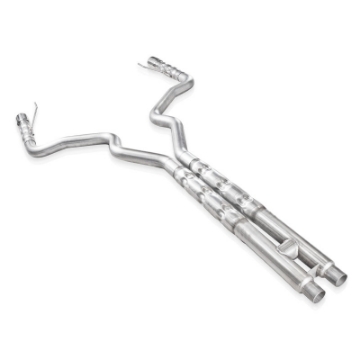 Picture of Stainless Works 2015-16 Mustang GT 3in Catback H-Pipe Retro Chambered Mufflers 3in Cores