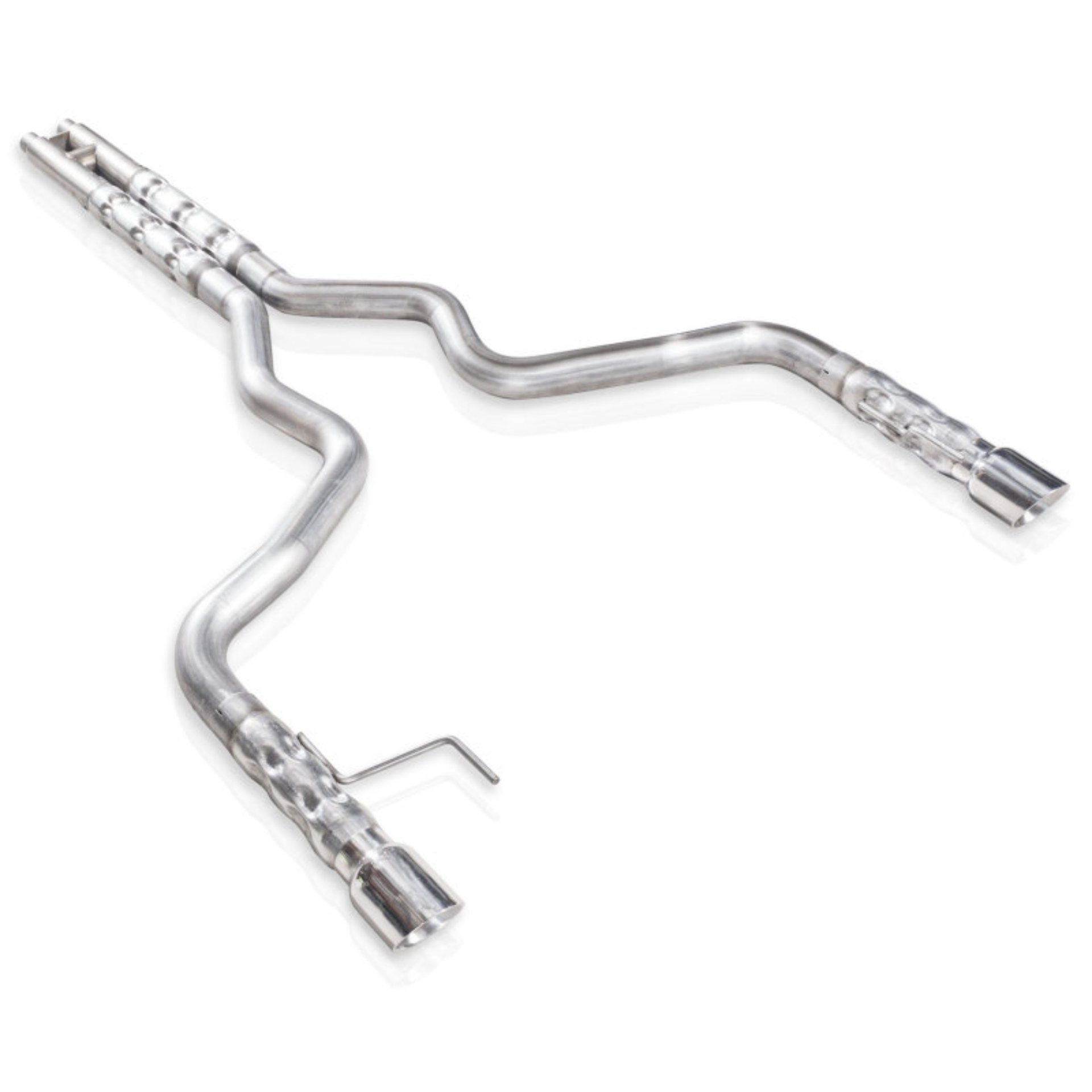 Picture of Stainless Works 2015-16 Mustang GT 3in Catback H-Pipe Retro Chambered Mufflers 2-1-2in Cores