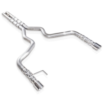 Picture of Stainless Works 2015-16 Mustang GT 3in Catback H-Pipe Retro Chambered Mufflers 2-1-2in Cores