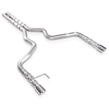 Picture of Stainless Works 2015-16 Mustang GT 3in Catback H-Pipe Retro Chambered Mufflers 2-1-2in Cores