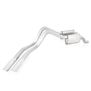 Picture of Stainless Works 2010-14 Raptor Exhaust 3in Chambered Mufflers Exits Behind Passenger Rear Tire