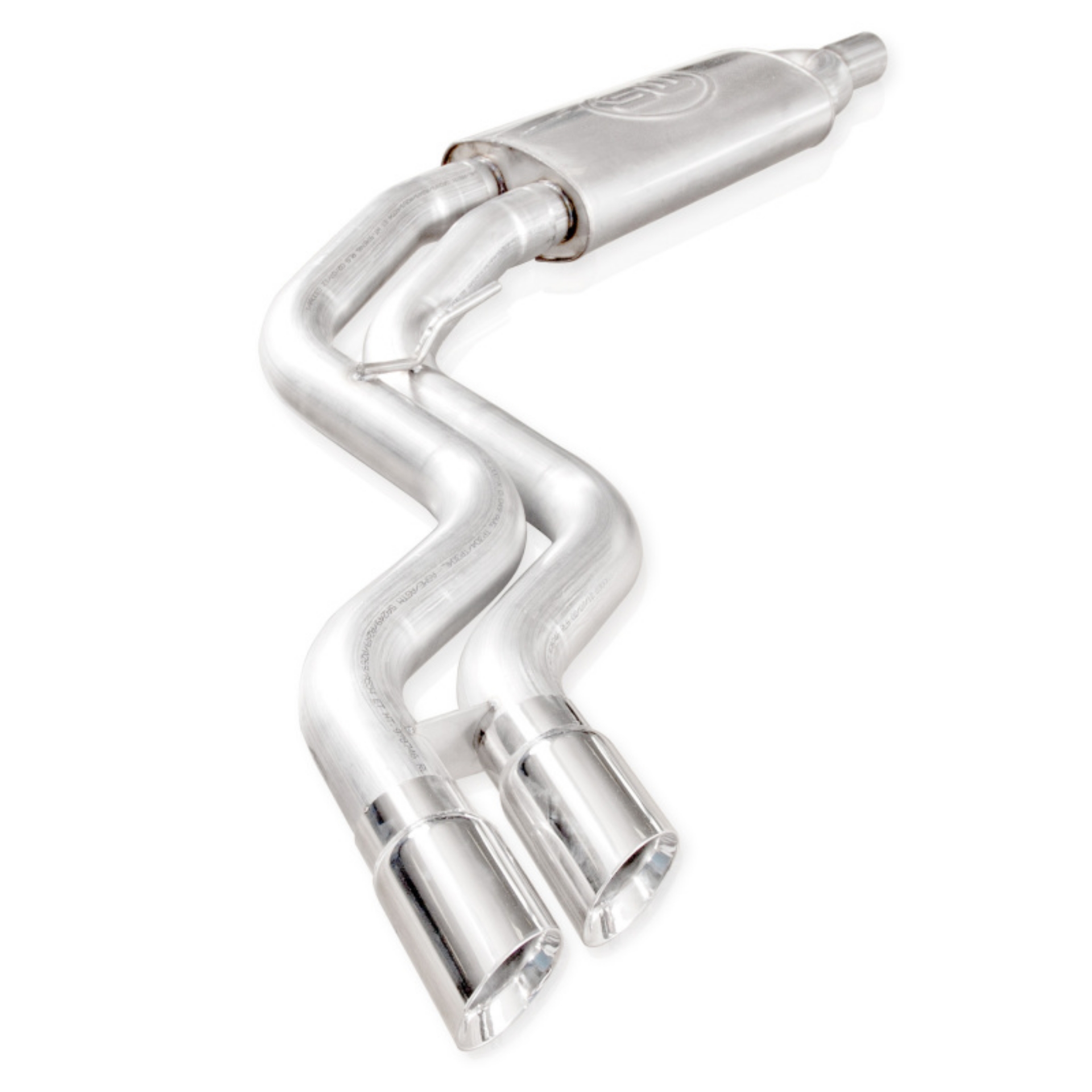 Picture of Stainless Works 2011-14 Ford Raptor Exhaust Y-Pipe Mid Resonator Front Passenger Rear Tire Exit