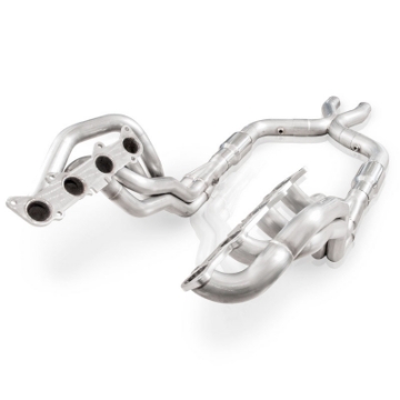 Picture of Stainless Power 2011-14 Mustang GT Headers 1-7-8in Primaries High-Flow Cats 3in X-Pipe